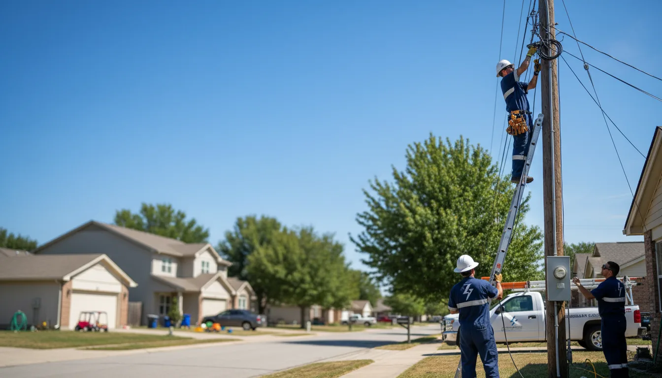 Residential electrician providing installation services in Mentone, CA